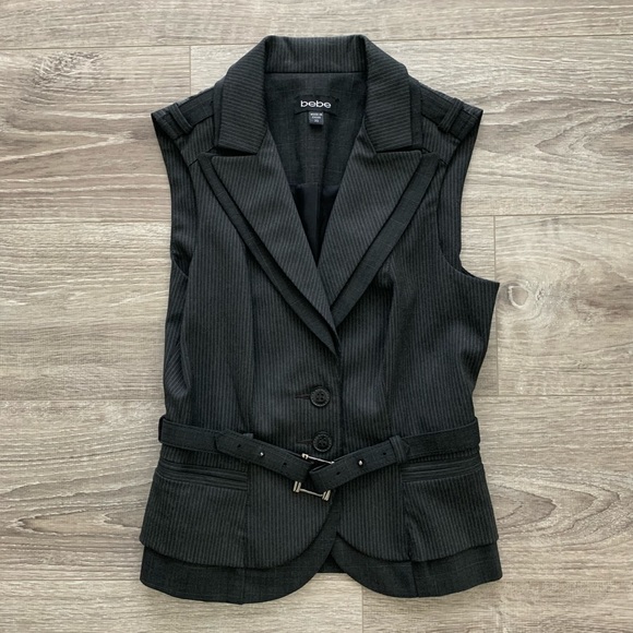 Bebe Two Piece Vest and Skirt Suit. - Picture 2 of 5